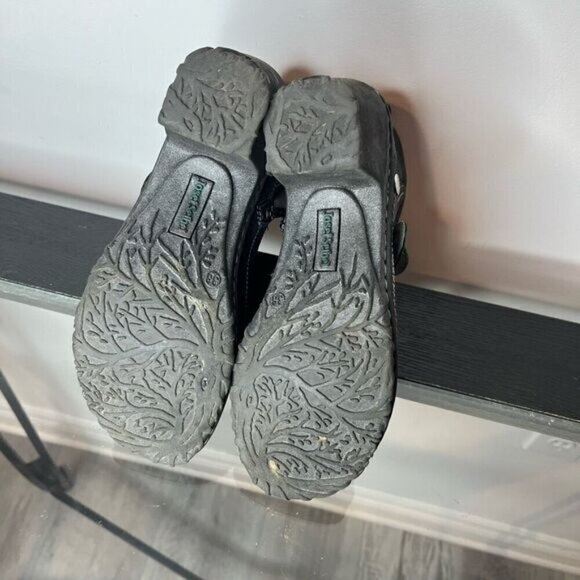 Josef Seibel Women’s Size 38 Spirit of Nature Dark Grey Leather Moto Style Boot - Picture 11 of 15